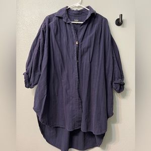 Navy esby button down tunic